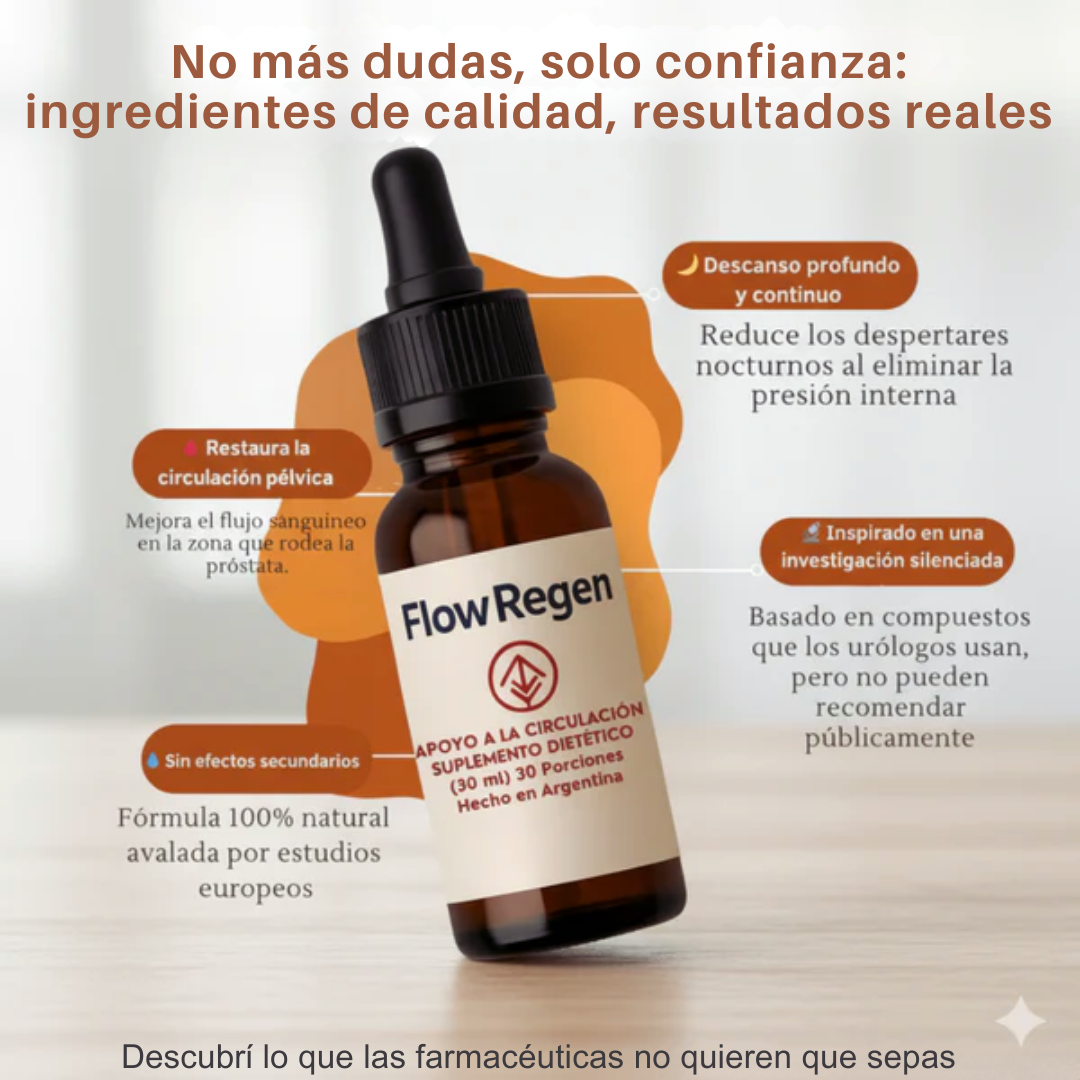 FlowRegen® – La fórmula natural que los hombres eligen para cuidar su próstata